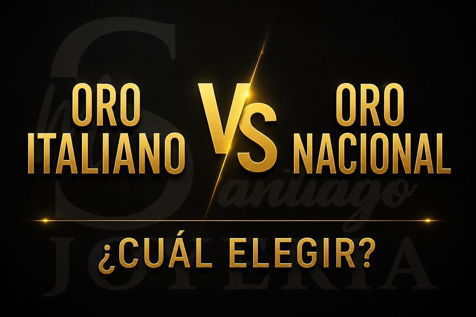 Oro italiano vs oro nacional